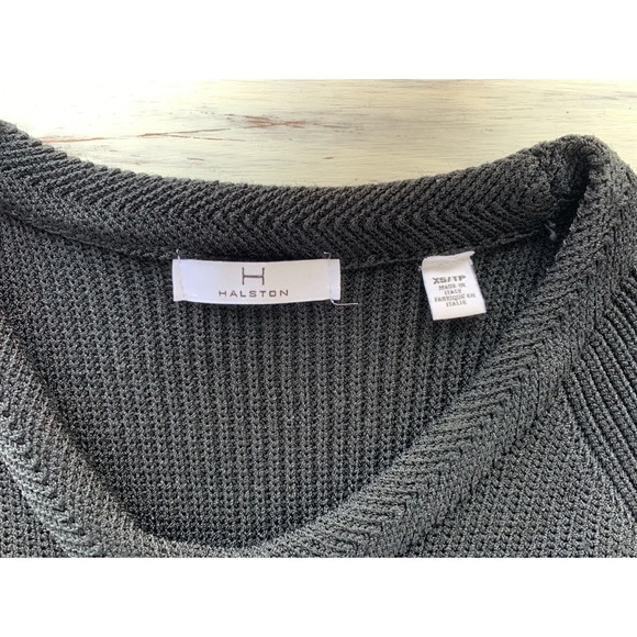 COPY - Halston | long black knit tank top. - Picture 8 of 10